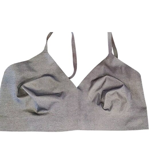 Feather Grey Signature Comfort Unlined Bralette Invisible Bra Back Closure New - Picture 1 of 4